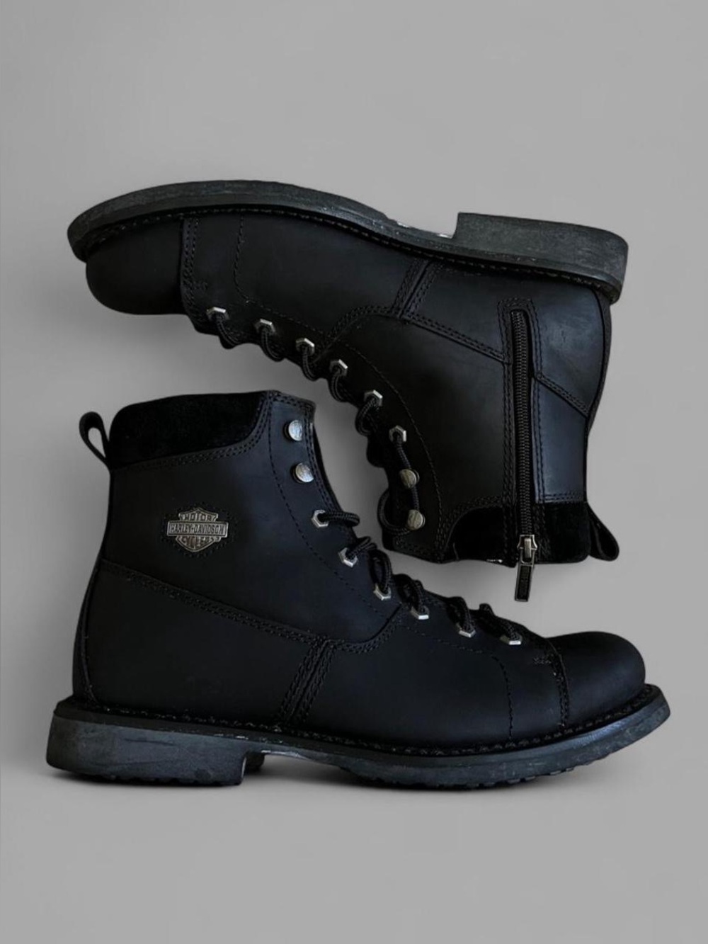 Harley-Davidson 6-Inch Leather Motorcycle Biker Boots. Size 11.